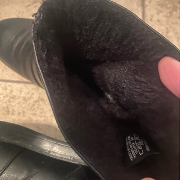 ZARA genuine LEATHER moto boots - Picture 5 of 6